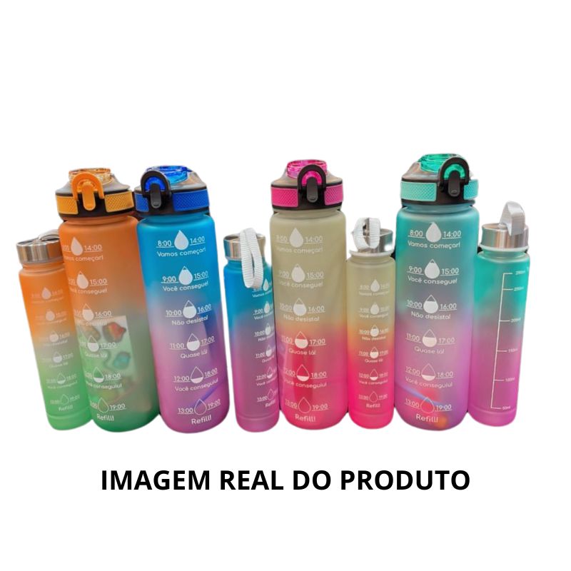 Kit Garrafa Colorida Motivacional - Imagem 4