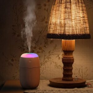 Mini Umidificador E Aromatizador LED