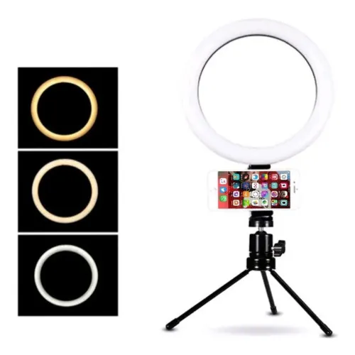 Ring Light De Mesa Iluminador De Led